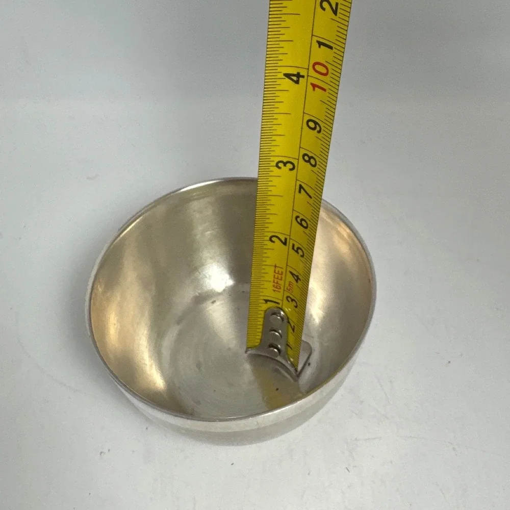 Small Metal Bowl Unisex 3.5in Silver Good Vintage T100 Hallmark